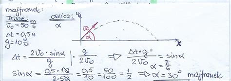 Askly 1 Pod jakim kątem do poziomu rzucono ciało z