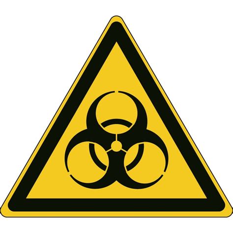 Brady ISO Safety Sign Without Text Warning Biological Hazard Signs