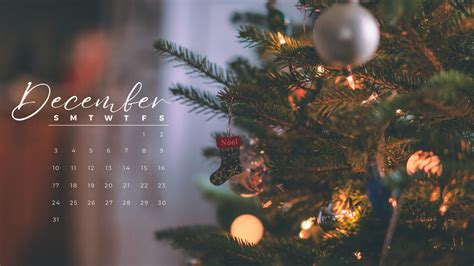 20 Free December 2024 Desktop Calendar Backgrounds