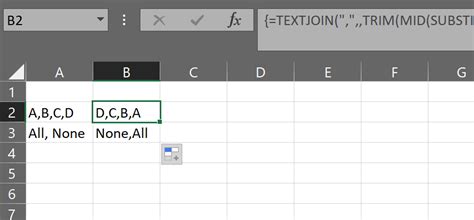 How To Reverse Comma Separated String In Excel Stack Overflow