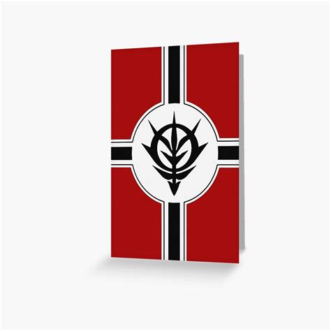 "Principality of Zeon Flag" Greeting Card by Doc-Fox | Redbubble