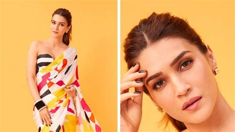 Kriti Sanon Looks Drop Dead Gorgeous In Colourful Saree For Bhediya