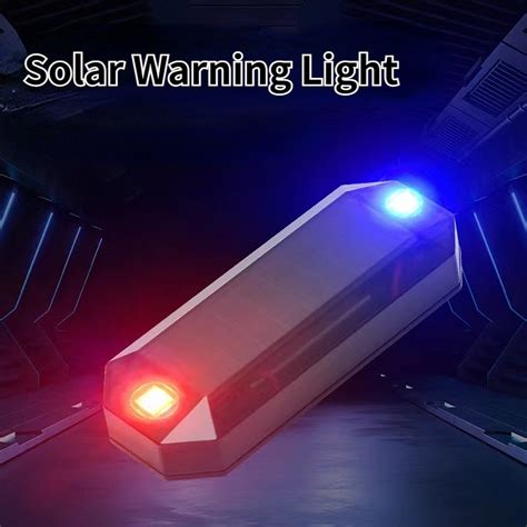 Mini Lumière Led Solaire En Iode Pour Voiture Alarme Simulée Lumière