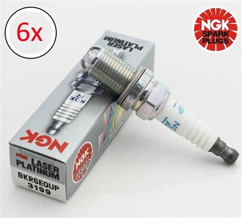 6 X NGK 3199 BKR6EQUP Spark Plug EBay