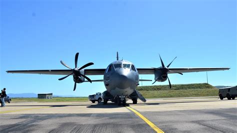 C27 J Spartan Flies From Townsville Raaf Base To Macrossan In Adf