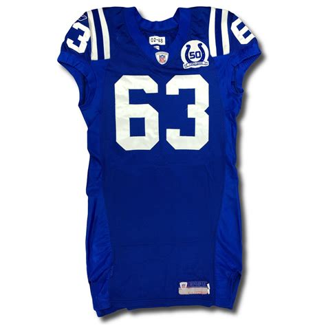 Lot Detail - Jeff Saturday 2002 Indianapolis Colts Game Used Jersey ...