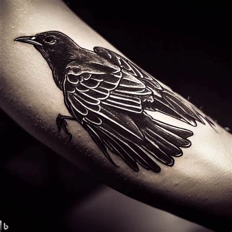 Black Bird Tattoo: Embrace the Mystery and Beauty - Your Own Tattoo ...