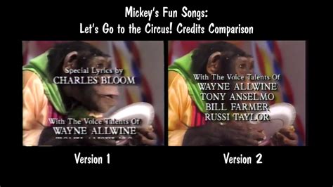 Mickey Fun Songs Circus Be A Clown