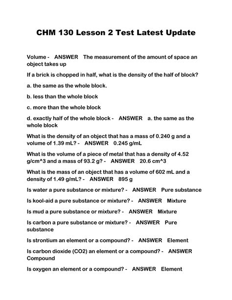 Solution Chm Lesson Test Latest Update Studypool