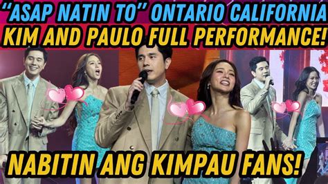 KIM CHIU AND PAULO AVELINO FULL PERFORMANCE ASAP ONTARIO CALIFORNIA