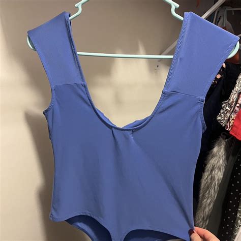 Blue Open Edit Bodysuit Never Worn Depop