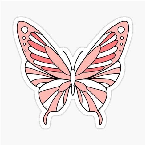 Beautiful Long Live Red Butterfly Sticker For Sale By Roceline Redbubble