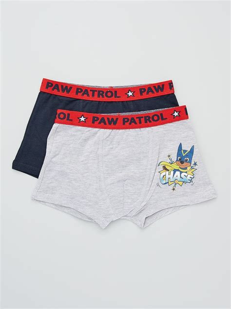 Boxers Pat Patrouille Lot De Gris Bleu Marine Kiabi