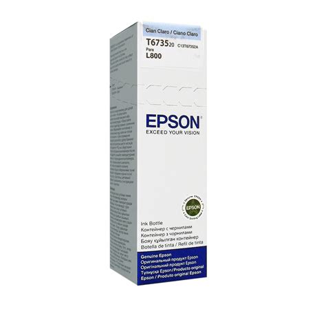 Botella De Tinta Epson T Color Cian Claro Contenido Ml