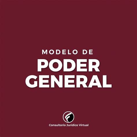 Modelo De Poder General En Colombia Consultorio Jurídico Virtual