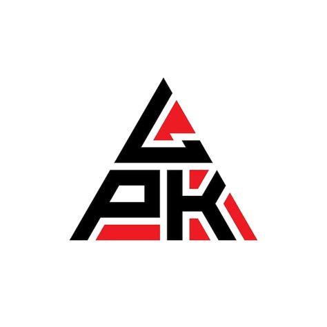 LPK Dreieckbuchstaben-Logo-Design mit Dreieckform LPK Dreieckslogo ...