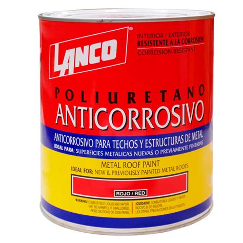 Lanco Pintura Anticorrosiva Poliuretano Rojo Galon — Rodelag Panamá