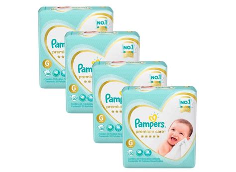 Kit Fralda Pampers Premium Care Mega Tamanho G Unidades O