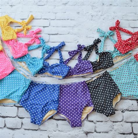 Polka Dot Bikini Etsy Uk