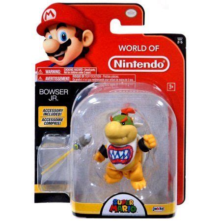 World Of Nintendo Bowser Jr With Paint Brush Action Figure Multicolor