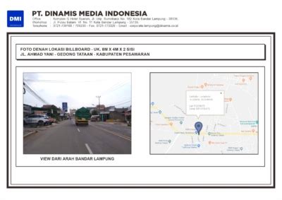 Billboard Jl Ahmad Yani Dekat Tugu Jembatan Gedong Tataan Pesawaran