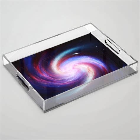 Vortex Art Of Nebula Acrylic Tray By Safinah