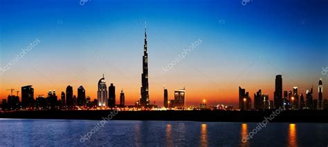 Dubai Skyline At Dusk Stock Editorial Photo Sophie James