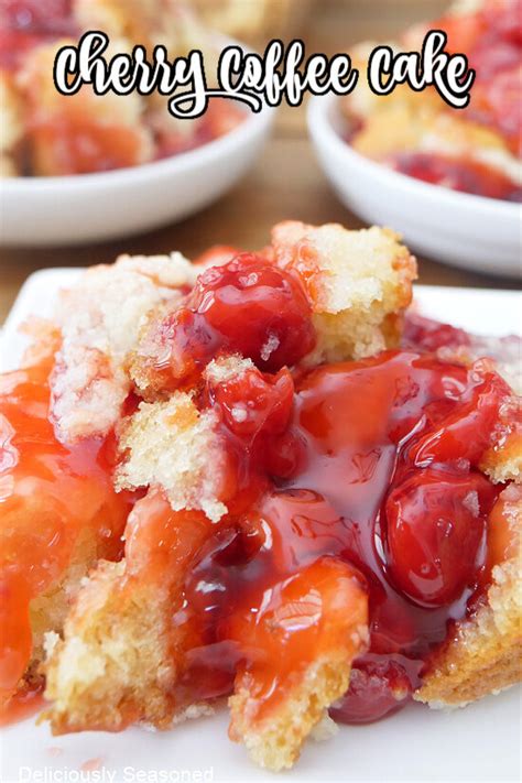 Cherry Coffee Cake Deliciously Seasoned