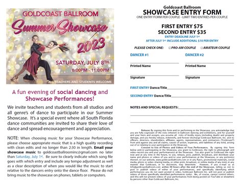 Goldcoast Ballroom Event Center Goldcoast Ballroom SUMMER SHOWCASE