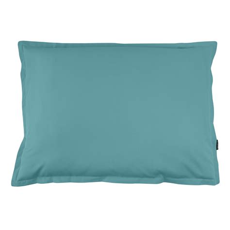 Taie D Oreiller Rectangulaire Percale De Coton 50 X 80 Cm Cali Bleu