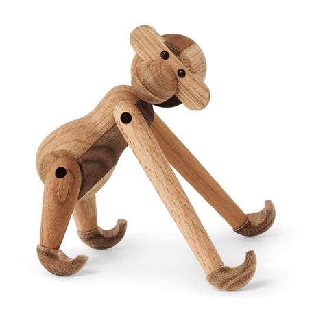 Kay Bojesen Wooden Monkey Reworked Mini Mixed Wood Finnish Design Shop