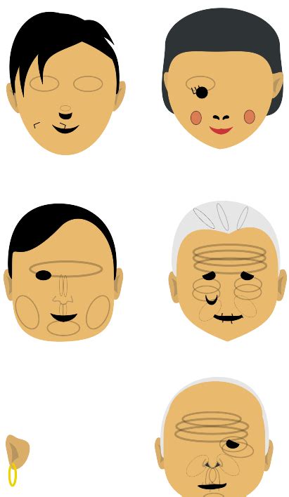 selection  male  female faces svg freepngimg