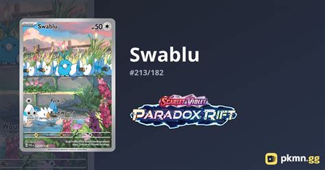 Swablu Paradox Rift Pkmn Gg