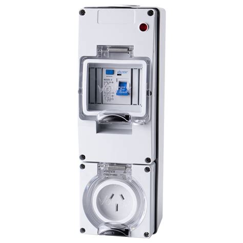 250v 15a 3pin 30ma Ip66 Rcd Protected Socket Outlet Rcd Protected Outlets Industrial