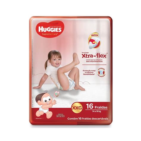 Fralda Descartável Huggies Supreme Care XXG 16 Unidades P7896007548392