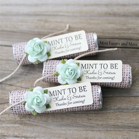 Mint To Be Wedding Favors Change Comin