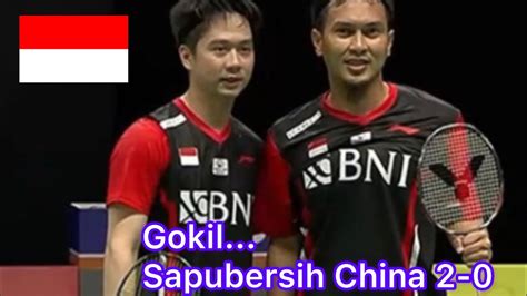 THOMAS CUP Ganda PUTRA Indonesia Kevin Ahsan Vs China Liu Ou 2 0