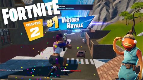 First Fortnite Chapter 2 Victory Royale On Mobile Youtube