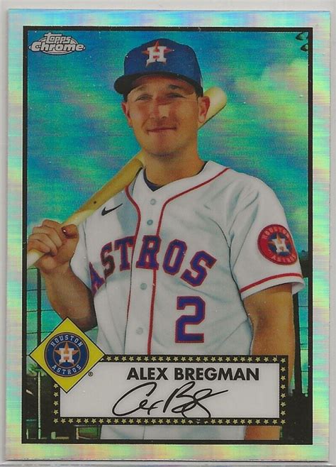 2021 TOPPS CHROME PLATINUM ANNIVERSARY ALEX BREGMAN REFRACTOR 167 EBay