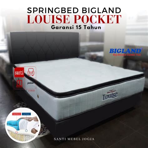 Jual Springbed Bigland Louise Pocket Garansi 15th Fullset Shopee