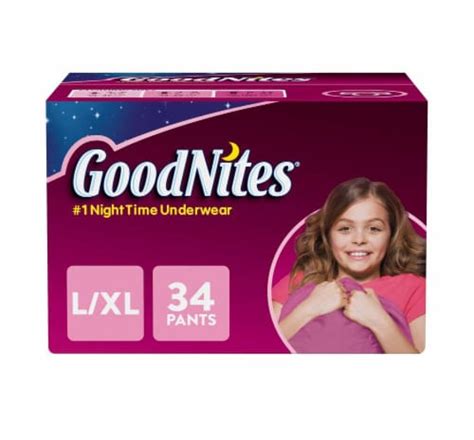 GoodNites L/XL Bedtime Bedwetting Underwear, 34 ct - King Soopers