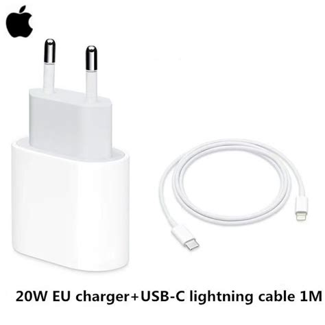 Adaptador De Energia 20w Usb C Com Caixa Da Apple Carregador Adaptador