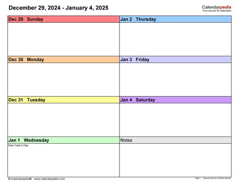 2025 Weekly Calendar Word Count Sheets Manuel Brooks