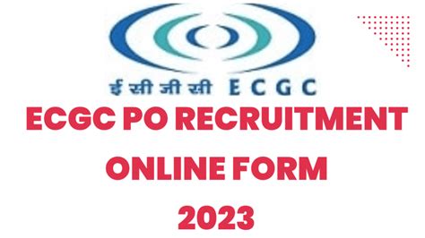 Ecgc Po Recruitment 2023 Notification Online Form