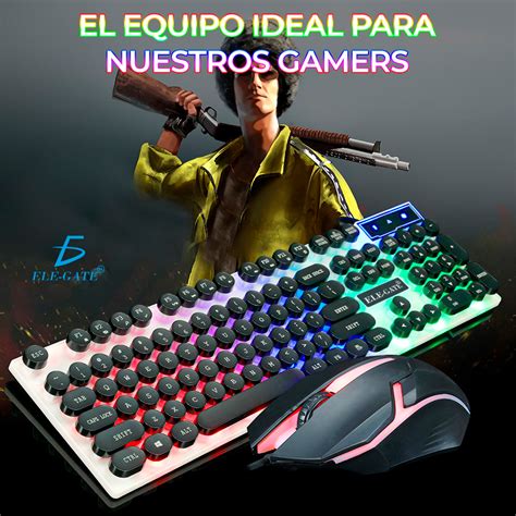 Kit Teclado Mouse Gamer Luz Led Rgb Iluminado MIGADGET MX