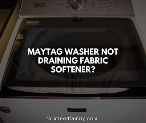 How To Fix A Maytag Washer Not Draining