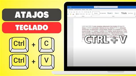 Cómo COPIAR PEGAR y SELECCIONAR usando ATAJOS de TECLADO Sencillo