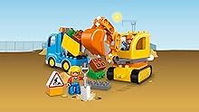 LEGO DUPLO 10812 - Bagger & Lastwagen | Kleinkind Spielzeug ab 2 Jahren ...