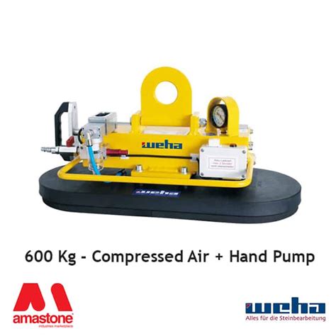 Amastone® Vacuum Lifter Uni Pad Compressed Air Hand Pump 300 600