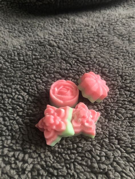 Watermelon Scented Wax Melts Flower Shaped Wax Melts Etsy